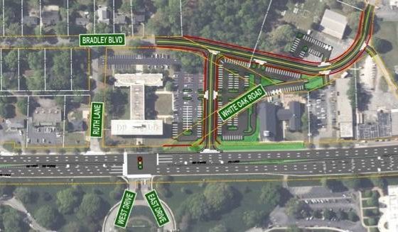White Oak - Wade Hampton rendering - Rendering by the city of Greenville and AECOM