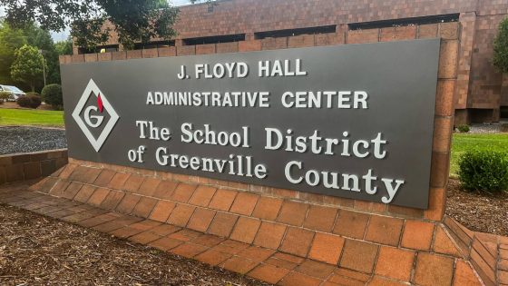 Greenville County Schools office sign