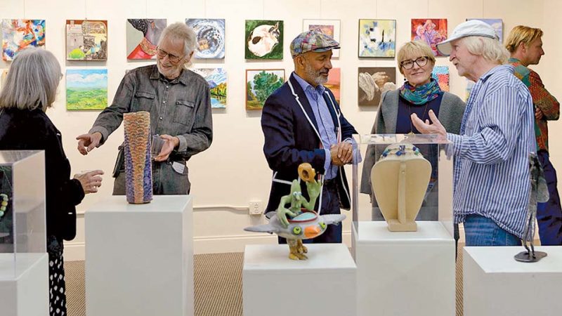 MAC Gallery opening reception for Greenville Open Studios.