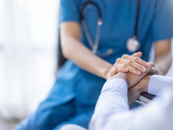 nurse with patient
