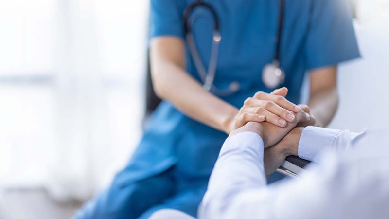 nurse with patient
