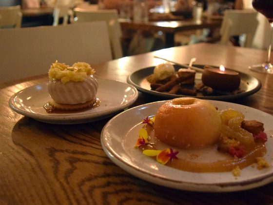Fall desserts at The Anchorage.